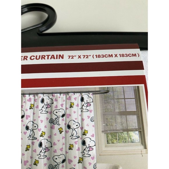 Peanuts Bath Peanuts Snoopy Valentines Day Shower Curtain Peanuts